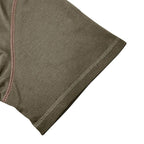 Exclusive Summer Button V-Neck T-Shirt | Casual Cotton Blouse — Army Green — Size L — Alternate View 9