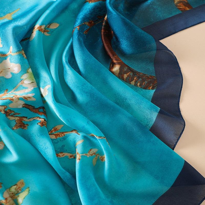 Exclusive Women's Summer Sunscreen Shawl Scarf – Lightweight Rayon Silk Beach Wrap — Khaki — Alternate View 12