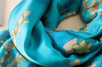 Exclusive Women's Summer Sunscreen Shawl Scarf – Lightweight Rayon Silk Beach Wrap — Khaki — Alternate View 9