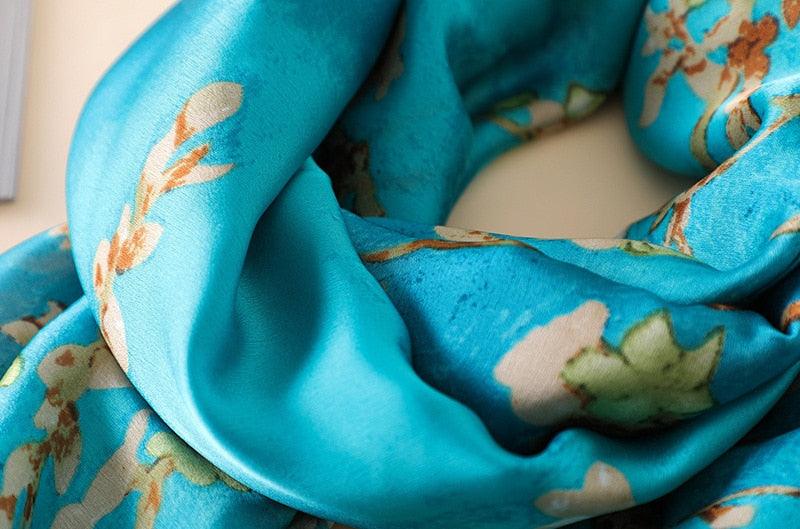 Exclusive Women's Summer Sunscreen Shawl Scarf – Lightweight Rayon Silk Beach Wrap — Khaki — Alternate View 9