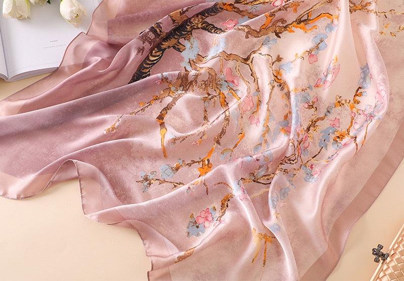 Exclusive Women's Summer Sunscreen Shawl Scarf – Lightweight Rayon Silk Beach Wrap — Khaki — Alternate View 14