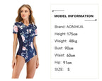 Exclusive One-Piece Surf Suit Swimsuit | Active & Durable — Dark blue — Size L — Alternate View 11