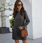 Exclusive Sweaters cardigan ladies tops — ArmyGreen — Size 3XL — Side View