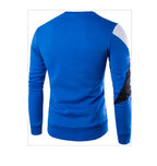 Exclusive Casual O-Neck Slim Cotton Knitted Mens Sweaters — Black — Size 3XL — Lifestyle View