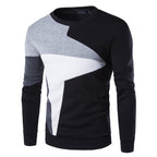 Exclusive Casual O-Neck Slim Cotton Knitted Mens Sweaters — Black — Size 3XL — Alternate View 8