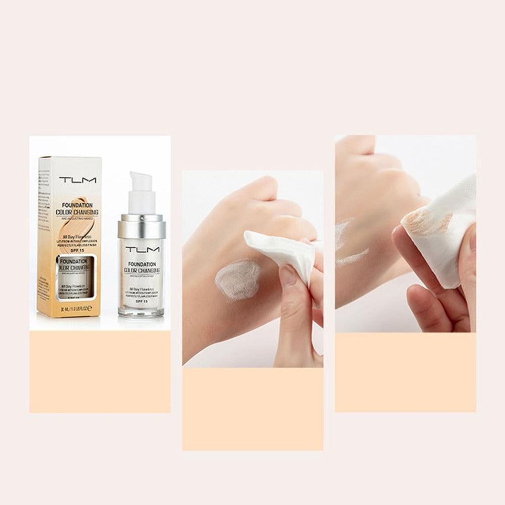 Exclusive Temperature Liquid Foundation Concealer — 1 black Brush Set — Top View