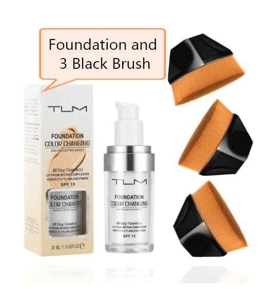 Exclusive Temperature Liquid Foundation Concealer — 1 black Brush Set — Alternate View 12