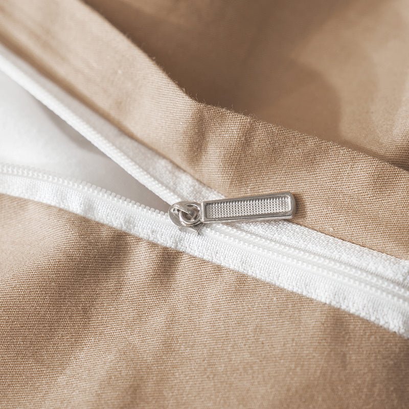 Exclusive Tencel Cotton Satin Jacquard Bedding | Luxurious Comfort — Blue gold — Size 2.0m — Back View