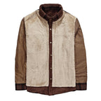 Exclusive Thicken Warm Fleece Jackets — Army Green — Size 48 M — Top View