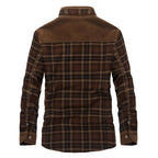 Exclusive Thicken Warm Fleece Jackets — Army Green — Size 48 M — Detail View
