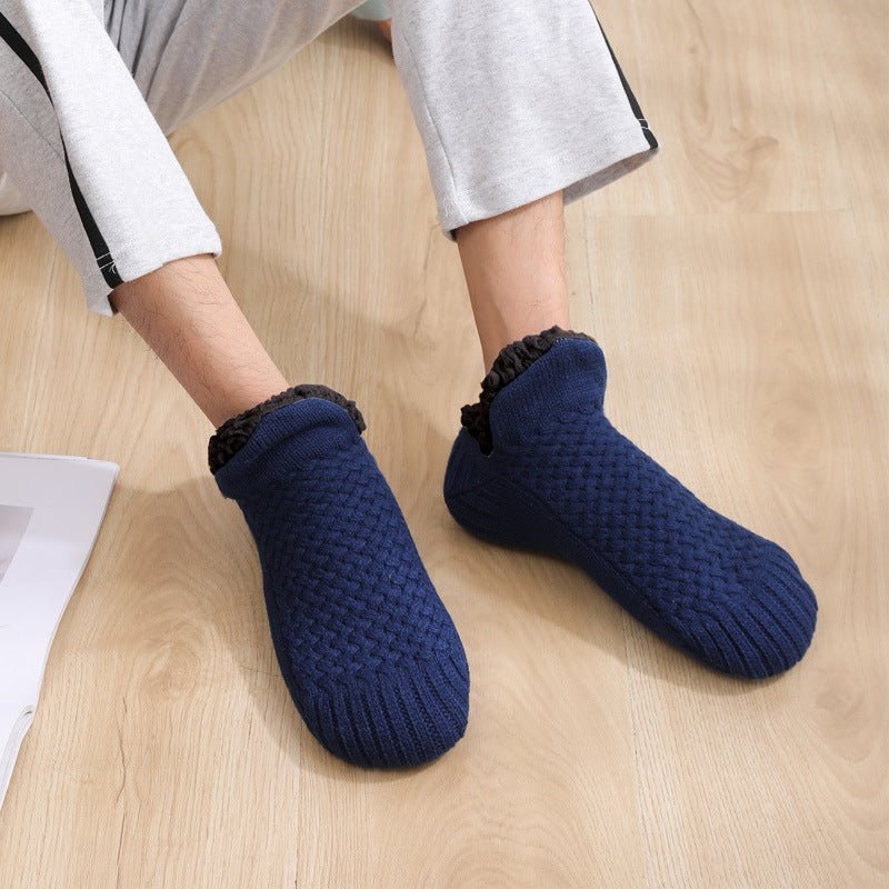 Exclusive Thicken Warm Home Bedroom Socks Slippers — Apricot — Size 18to21 — Width 1pair — Alternate View 25