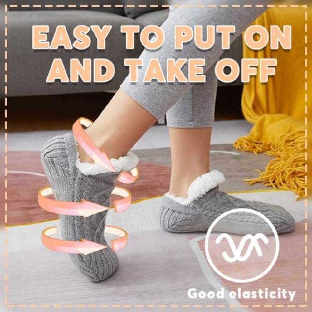 Exclusive Thicken Warm Home Bedroom Socks Slippers — Apricot — Size 18to21 — Width 1pair — Alternate View 9