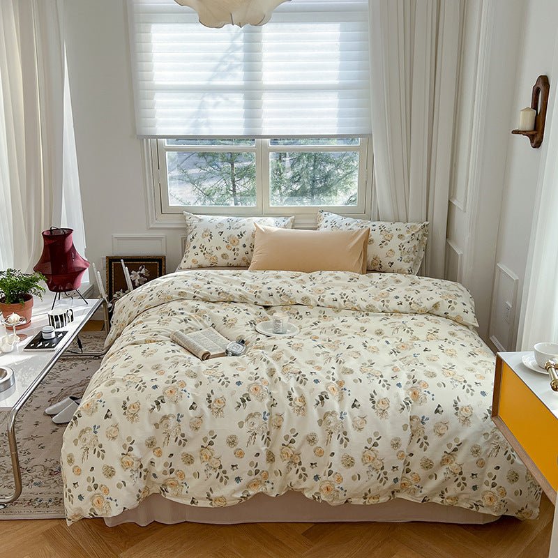 Exclusive Three Or Four Piece Set Of Small Floral Bed — 1 Style — Size 1.2m flat sheet — Alternate View 7
