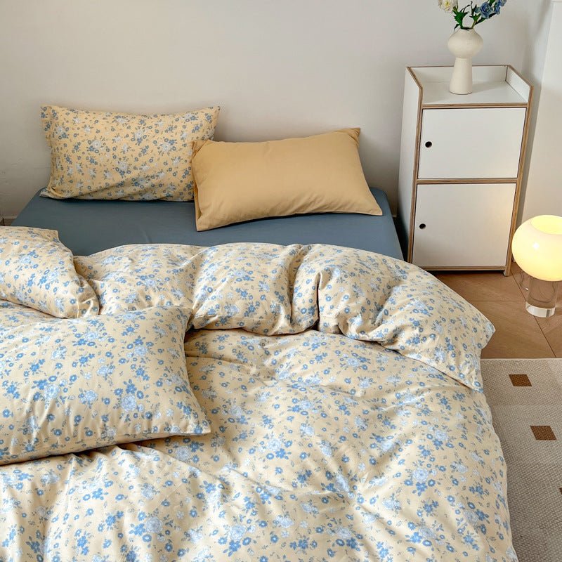 Exclusive Three Or Four Piece Set Of Small Floral Bed — 1 Style — Size 1.2m flat sheet — Alternate View 16