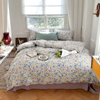Exclusive Three Or Four Piece Set Of Small Floral Bed — 1 Style — Size 1.2m flat sheet — Lifestyle View