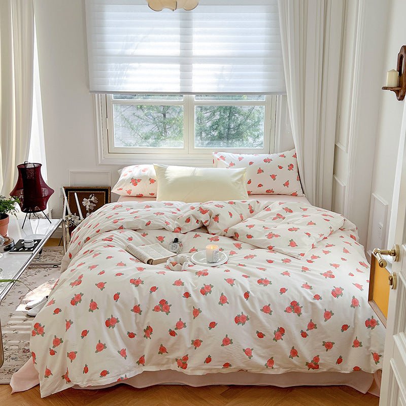 Exclusive Three Or Four Piece Set Of Small Floral Bed — 1 Style — Size 1.2m flat sheet — Alternate View 11