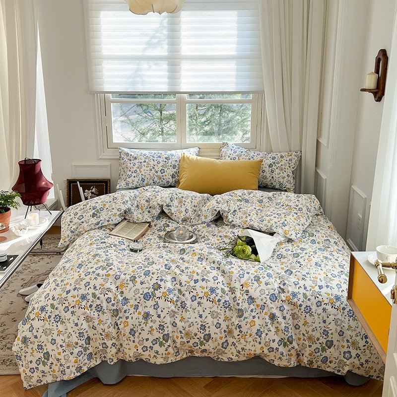 Exclusive Three Or Four Piece Set Of Small Floral Bed — 1 Style — Size 1.2m flat sheet — Alternate View 12