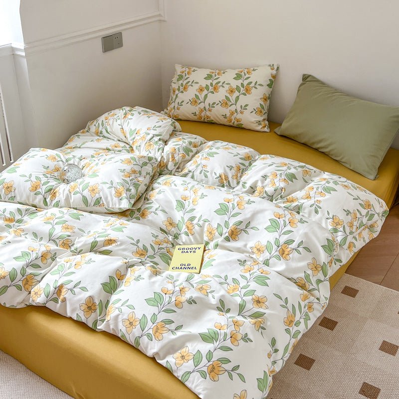 Exclusive Three Or Four Piece Set Of Small Floral Bed — 1 Style — Size 1.2m flat sheet — Alternate View 14