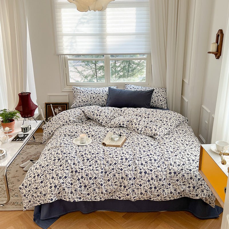 Exclusive Three Or Four Piece Set Of Small Floral Bed — 1 Style — Size 1.2m flat sheet — Alternate View 8