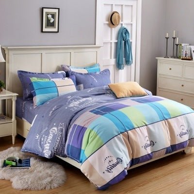 Exclusive Three Piece Bedding Set — Summer Mocha — Size 1.5m — Front View