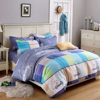 Exclusive Three Piece Bedding Set — Summer Mocha — Size 1.5m — Front View