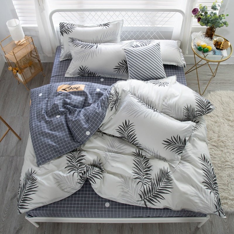 Exclusive Three Piece Bedding Set — Summer Mocha — Size 1.5m — Lifestyle View