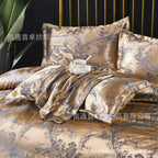 Exclusive Three-piece bedding set — Pink — Size 260X230B — Back View