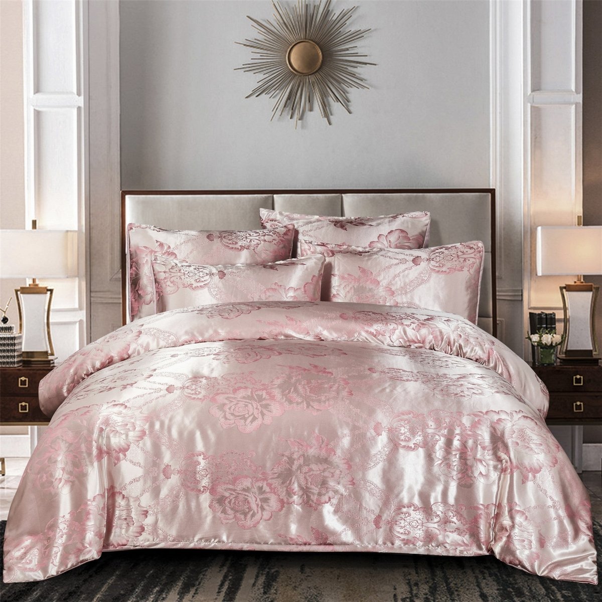 Exclusive Three-piece bedding set — Pink — Size 260X230B — Detail View