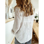 Exclusive Top Long Sleeve Shirt | Stylish & Versatile — Black — Size 3XL — Side View