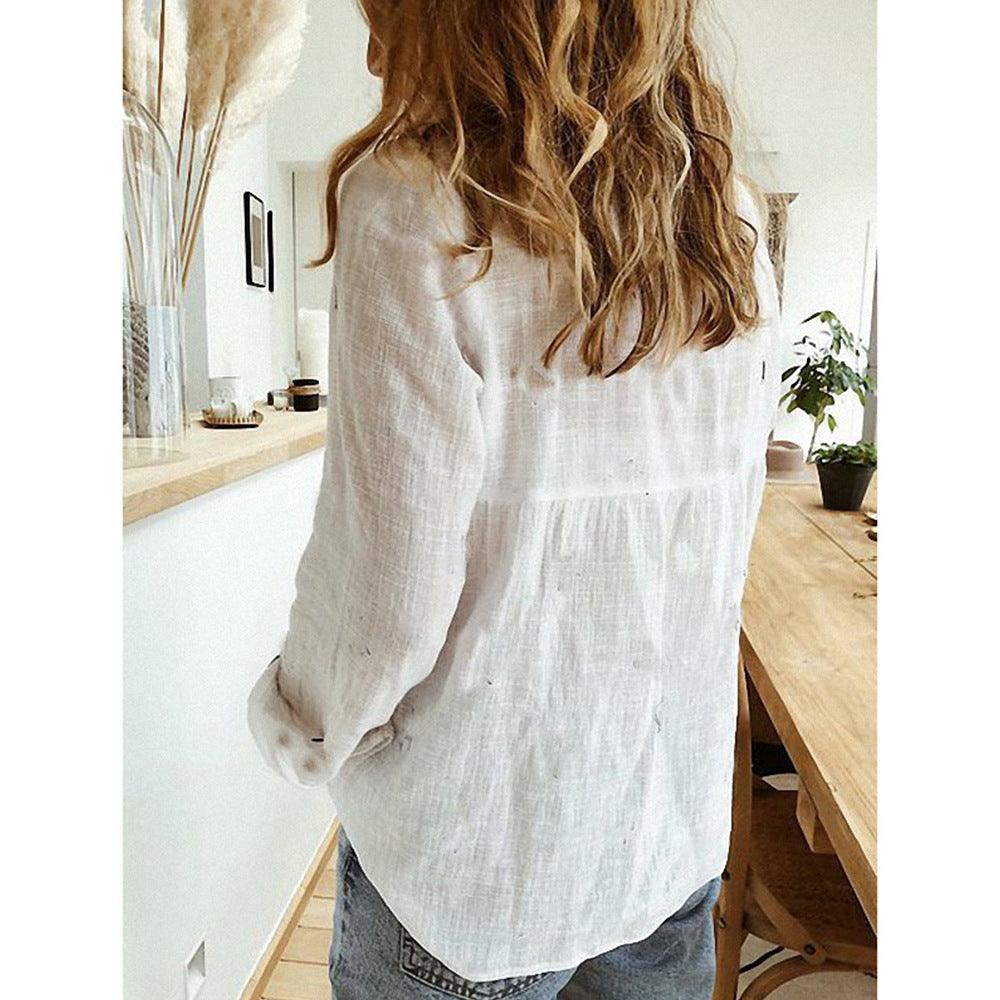Exclusive Top Long Sleeve Shirt | Stylish & Versatile — Black — Size 3XL — Side View