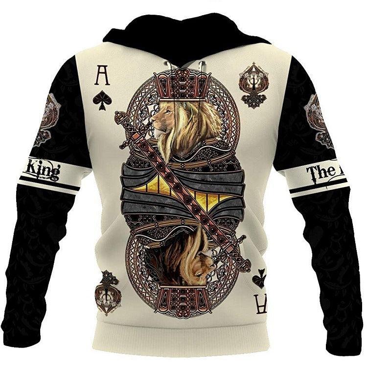 Exclusive Trendy Men’s Animal Print Sweatshirt | Bold Autumn Style — 1 Style — Size 2XL — Detail View