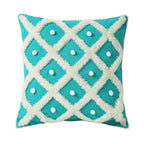 Exclusive Tufted Moroccan Pillow Case | Boho Cushion Cover — Black — Lifestyle View