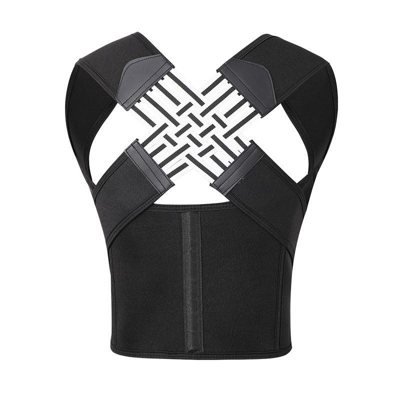 Exclusive Unisex Anti-Humpback Chest Lift Brace Posture Corrector — Black — Size L — Lifestyle View