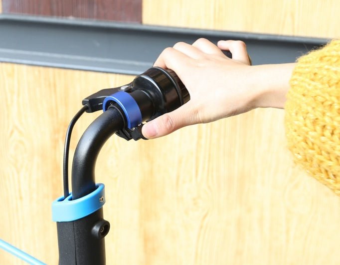 Exclusive Universal Bike Horn Ring Sound — S Black — Top View