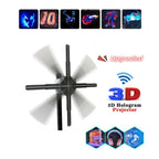Exclusive Upgraded Naked Eye 3D Holographic Advertising Machine — Black — Size AU — Front View