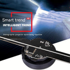Exclusive Upgraded Naked Eye 3D Holographic Advertising Machine — Black — Size AU — Side View