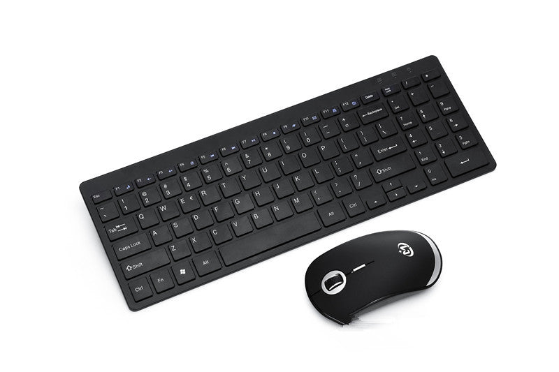 Exclusive USB Wireless Keyboard Gift Business Keyboard — Black — Side View