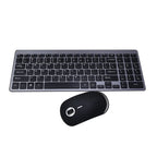 Exclusive USB Wireless Keyboard Gift Business Keyboard — Black — Back View