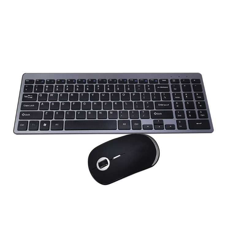 Exclusive USB Wireless Keyboard Gift Business Keyboard — Black — Back View