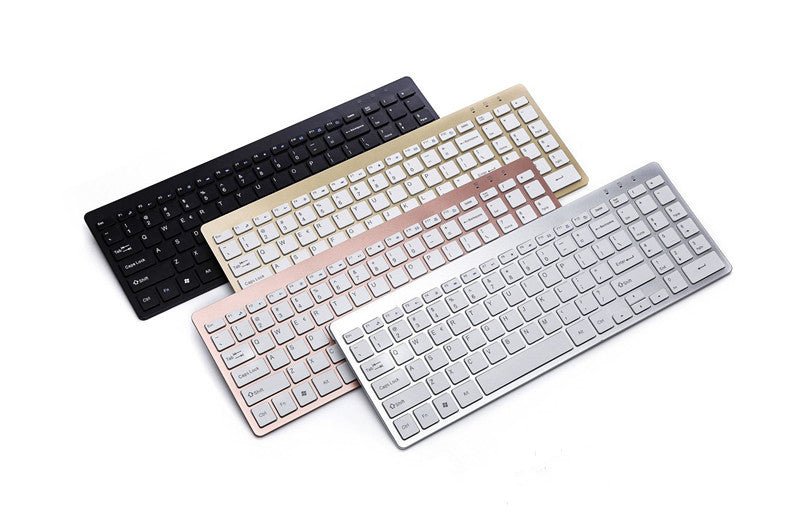 Exclusive USB Wireless Keyboard Gift Business Keyboard — Black — Front View