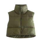 Exclusive Vest Loose And Slim Solid Color Sleeveless — Army Green — Size 2XL — Alternate View 11