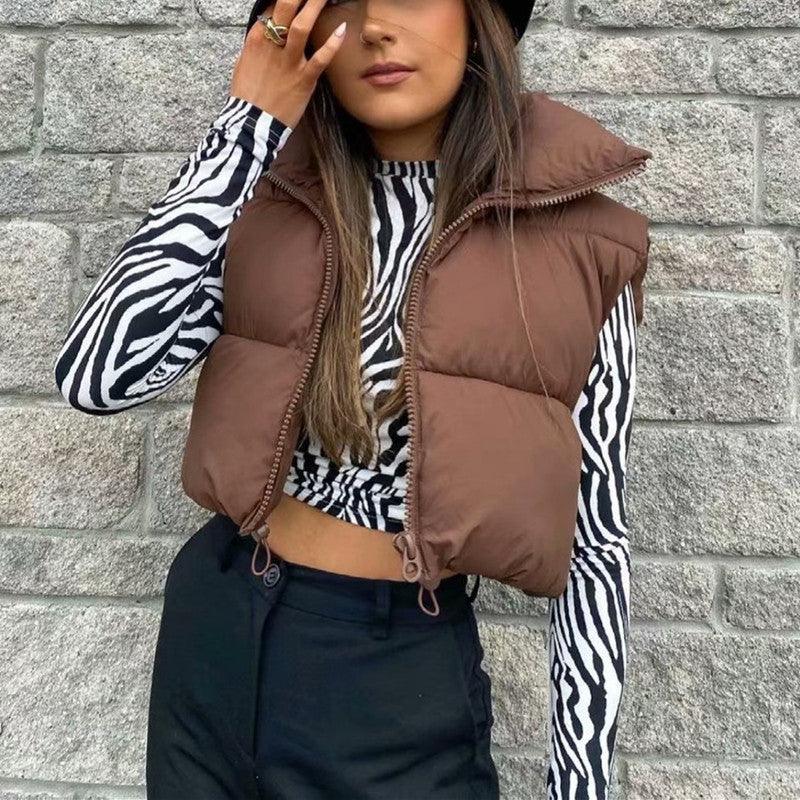 Exclusive Vest Loose And Slim Solid Color Sleeveless — Army Green — Size 2XL — Front View