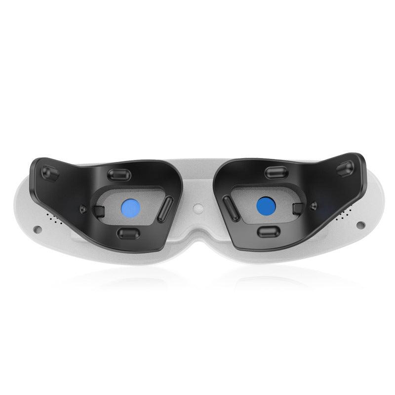 Exclusive Vibrating Eye Massage 3D Green Light Eye Massager — White blue — Size USB — Top View