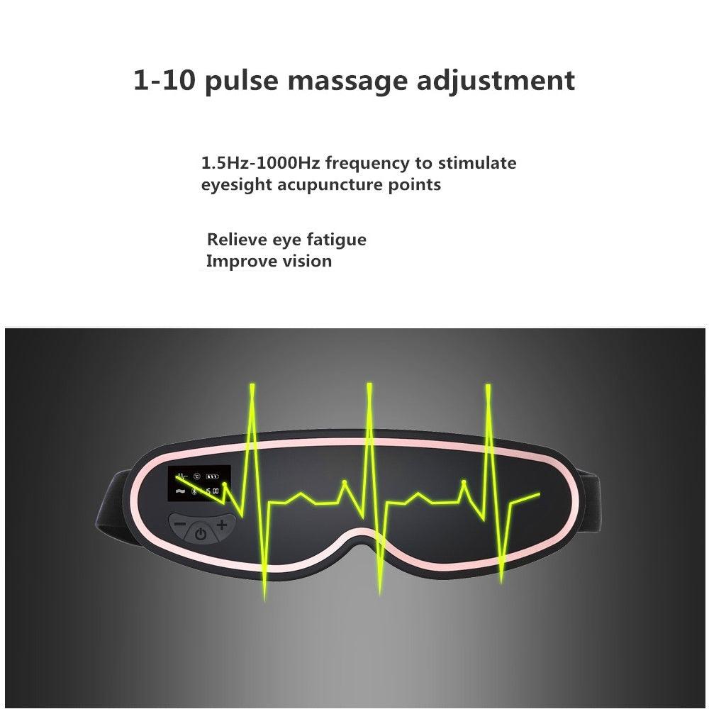 Exclusive Vibrating Eye Massage 3D Green Light Eye Massager — White blue — Size USB — Alternate View 10