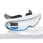 Exclusive Vibrating Eye Massage 3D Green Light Eye Massager — White blue — Size USB — Front View