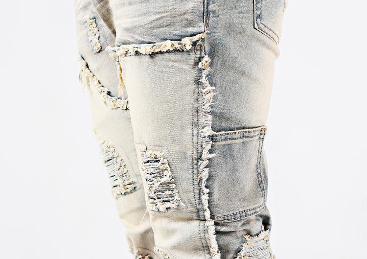 Exclusive Men's Vintage Flare Jeans — Light Blue — Size 40 — Alternate View 8