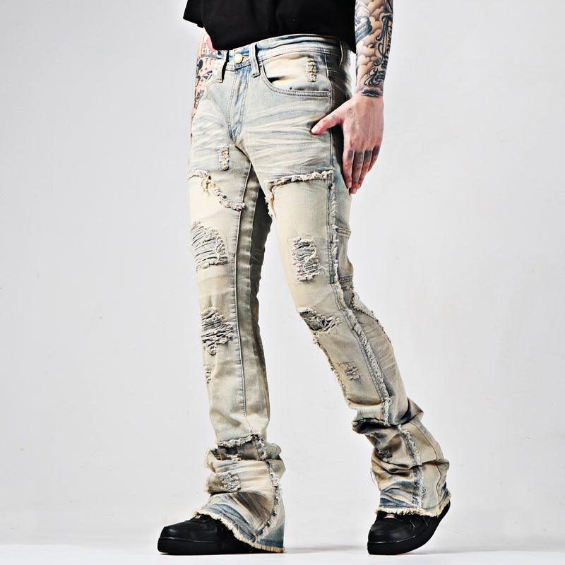Exclusive Men's Vintage Flare Jeans — Light Blue — Size 40 — Alternate View 11