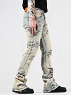 Exclusive Men's Vintage Flare Jeans — Light Blue — Size 40 — Alternate View 14