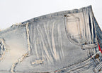 Exclusive Men's Vintage Flare Jeans — Light Blue — Size 40 — Lifestyle View
