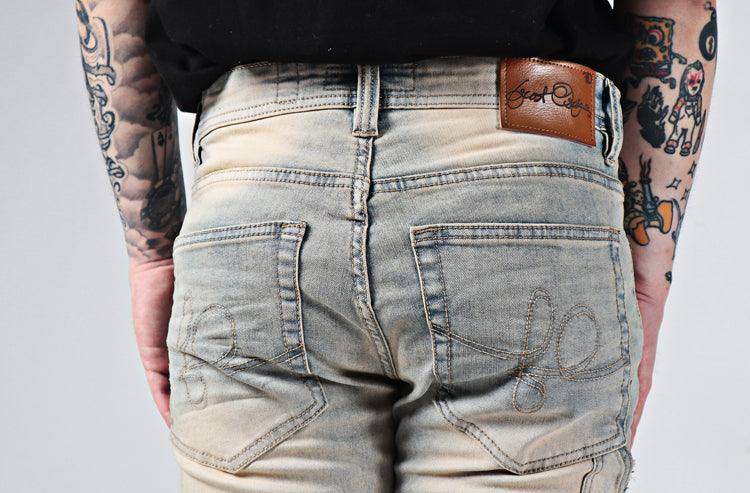 Exclusive Men's Vintage Flare Jeans — Light Blue — Size 40 — Alternate View 13